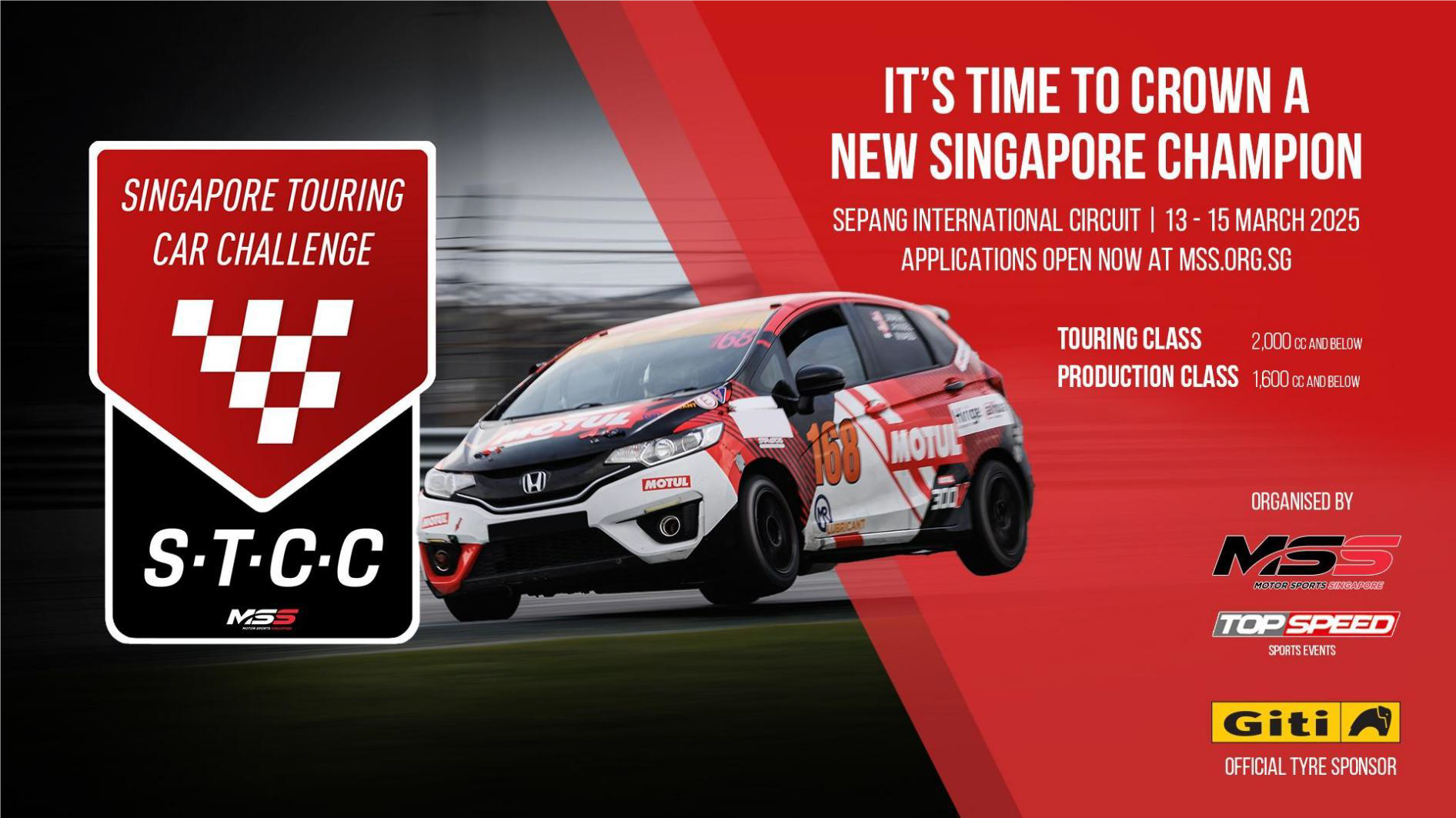 Giti Tire Powers the Return of Singapore Touring Car Challenge 2025 as
